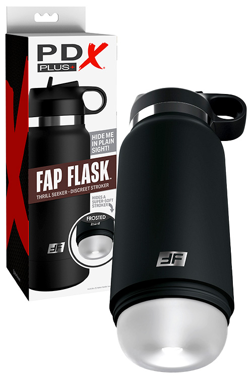 PDX Plus Fap Flask Thrill Seeker 9.4&quot; Discreet Water Bottle Stroker