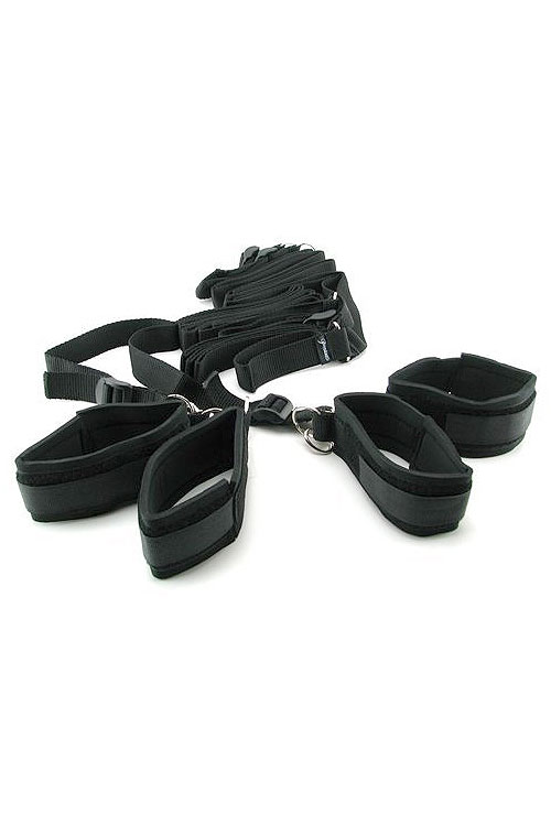 Pipedream Fetish Bed Restraint Bondage Kit with Cuffs