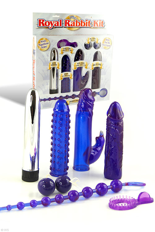 Royal Rabbit Vibrator Kit  (7 piece set)