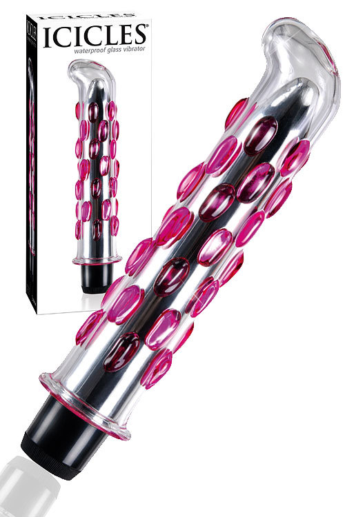 Textured Hand Crafted Glass 6" Vibrator 