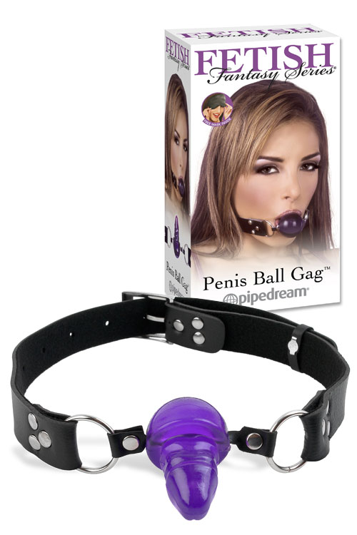 Penis-Shaped Gag with Adjustable Headstrap