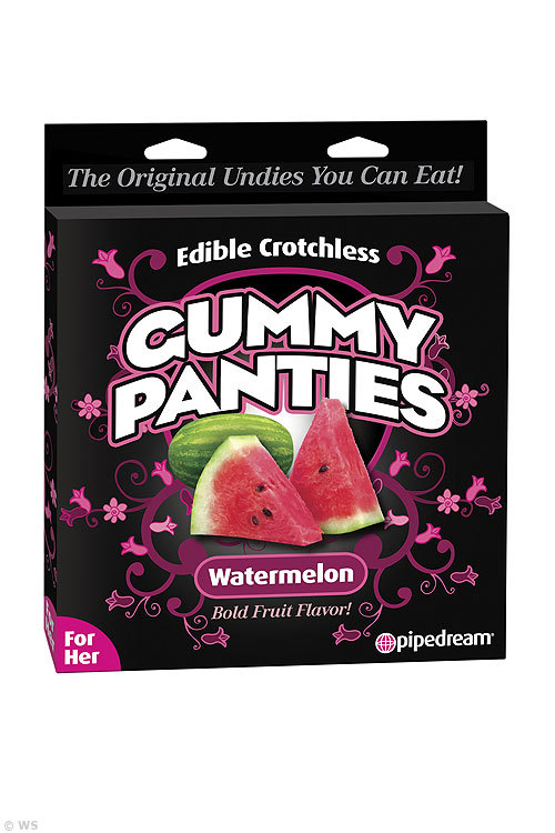 Pipedream Edible Crotchless Gummy Panties Watermelon