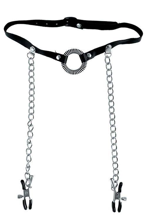 Pipedream Fetish Fantasy Series Limited Edition O Ring Gag & Nipple Clamps