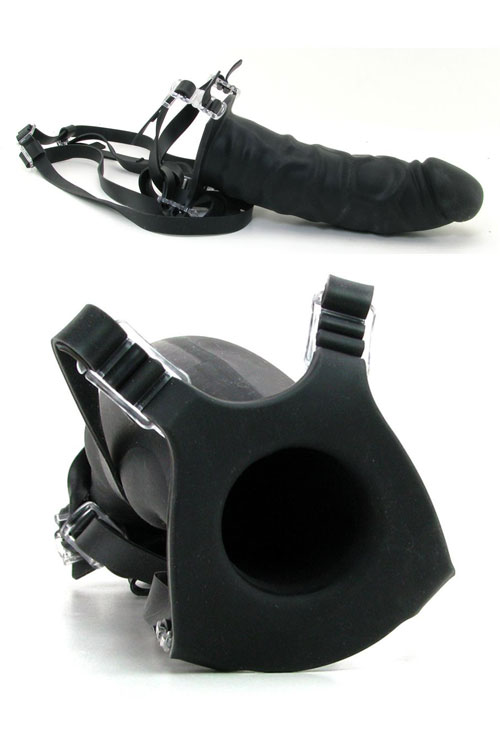 Extreme 7" Silicone Hollow Strap-On