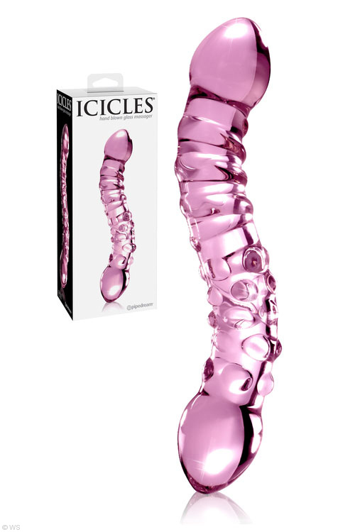 Pipedream Icicles 7.75&quot; Double Sided Glass Massager