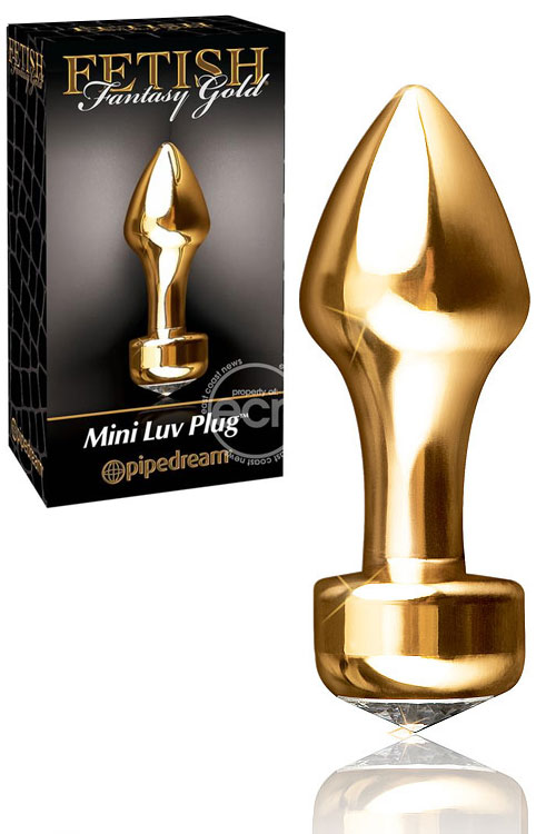 Pipedream Gold Mini 3.25&quot; Luv Plug