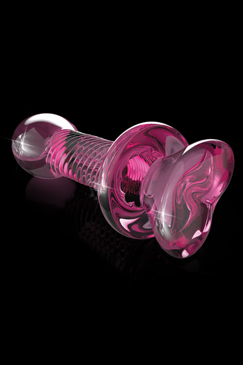 Pipedream Icicles 6&quot; Glass Dildo with Heart Base