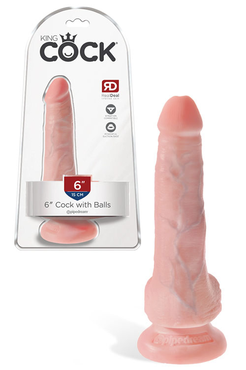 Realistic 6" Suction Cup Dildo