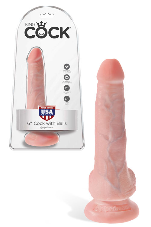 Realistic 6" Suction Cup Dildo