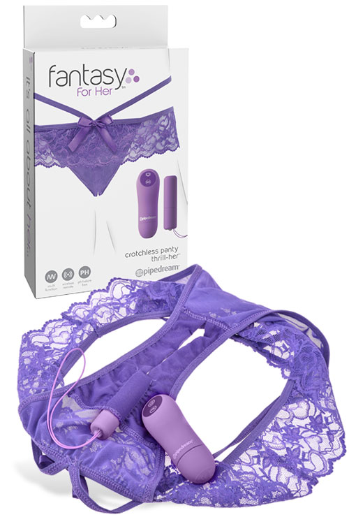 Sex Toys Valentines Day | Pipedream Remote Controlled Vibrating Crotchless Panty | Beanstalk Mums