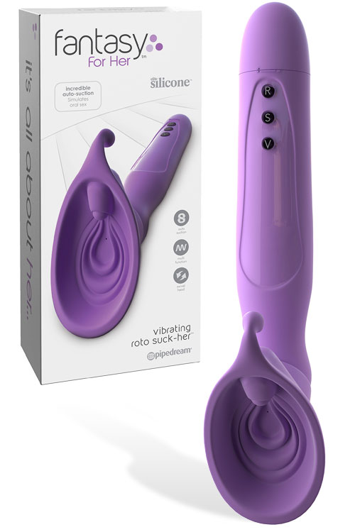 9.8" Oral Sex Simulation Vibrator with Rotating Sucker