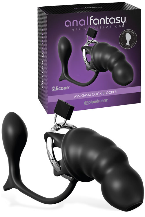 Pipedream Silicone 5&quot; Chastity Cage with 3.5&quot; Butt Plug