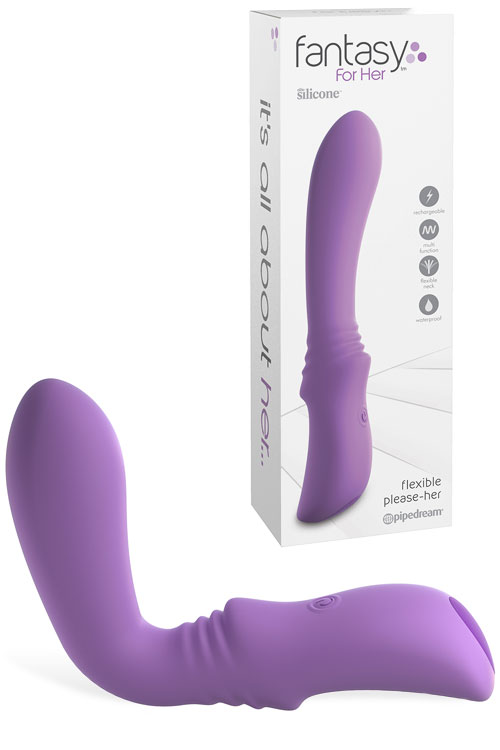 Pipedream Flexible Please Her 7.3&quot; G Spot Vibrator