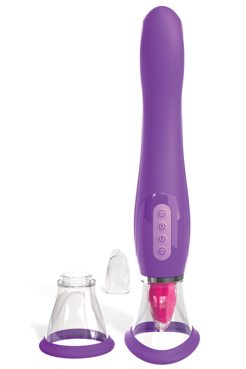 Pipedream Pump With Tongue & Vibrating G-Spot Handle