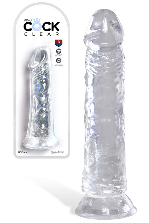 King Cock 8" Dildo With Suction Base