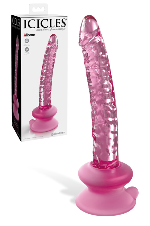 6.7" Realistic Glass Dildo with Suction Base
