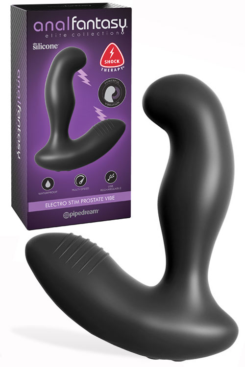 Pipedream Electro Stimulation Vibrating 5.25&quot; Silicone Prostate Massager