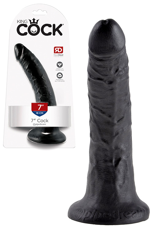 Pipedream King Cock 7&quot; Realistic Dildo with Suction Cup Base