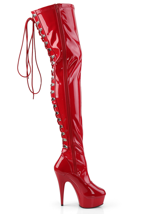 pleaser thigh high boots