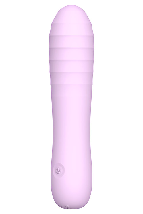 Playful Posh 6.3&quot; Ribbed Silicone Classic Vibrator