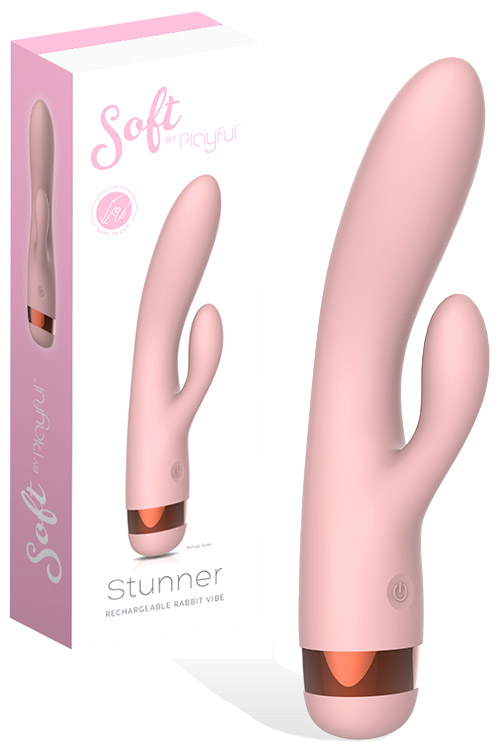 Playful Stunner 7.5&quot; Silicone Rabbit Vibrator