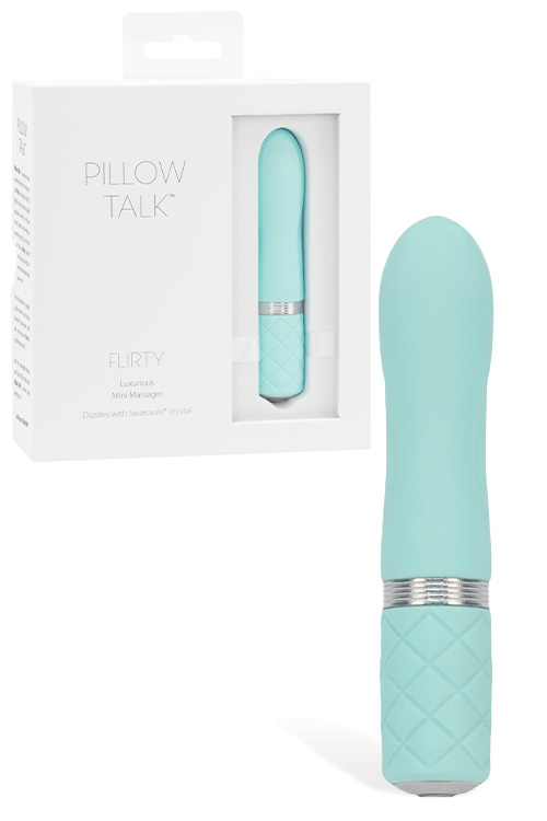 Pillow Talk Flirty 4.3" Swarovski Crystal Bullet Vibrator