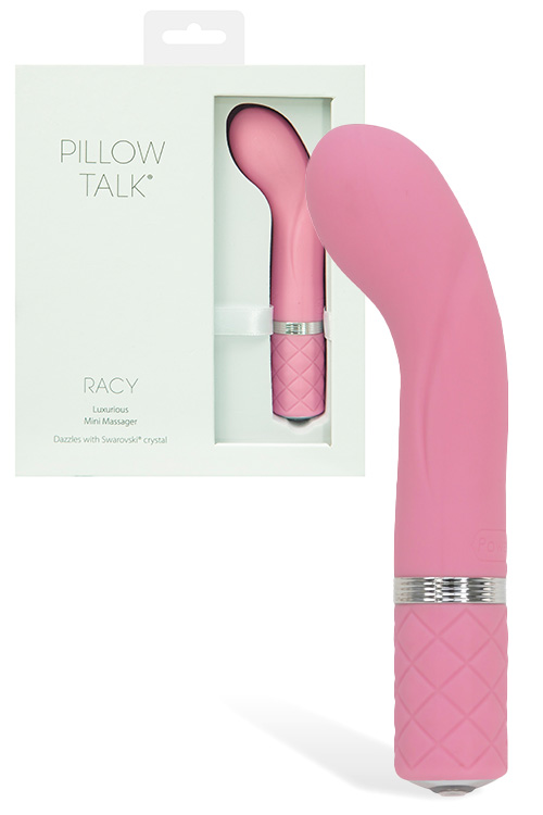 Pillow Talk Racy - 5&quot; G-Spot Vibrator with Swarovski Crystal Accent
