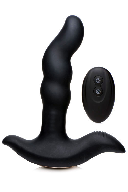 Prostatic Play 6.75&quot; Curved Rotating Prostate Massager with Remote
