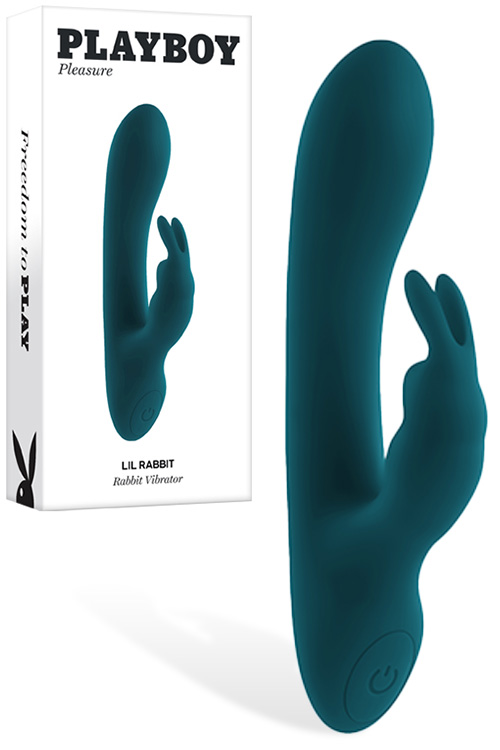 Playboy Lil Rabbit 5.7" Rabbit Vibrator with Clitoral Tickler