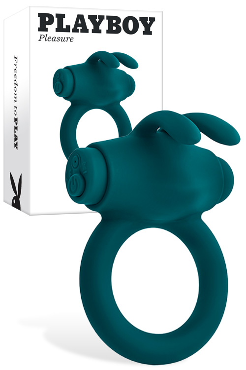 Playboy Bunny Buzzer 3.2&quot; Vibrating Couples Ring