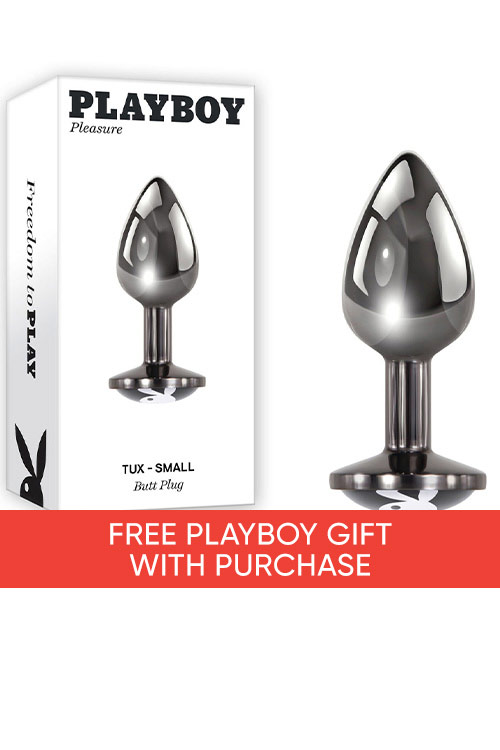 Playboy Small Tux 2.9&quot; Metal Butt Plug