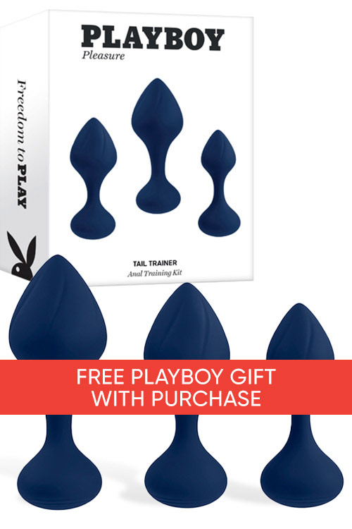 Playboy Tail Trainer 3 Piece Butt Plug Set | Anal Training Kit