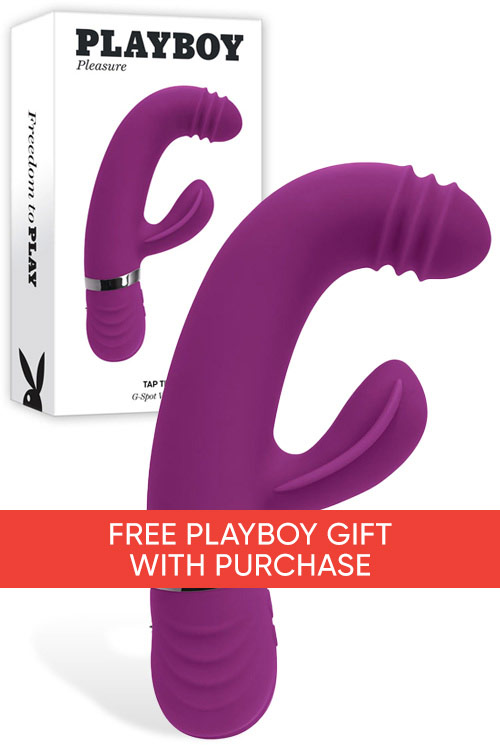Playboy Tap That 6.5&quot; Tapping Rabbit Vibrator