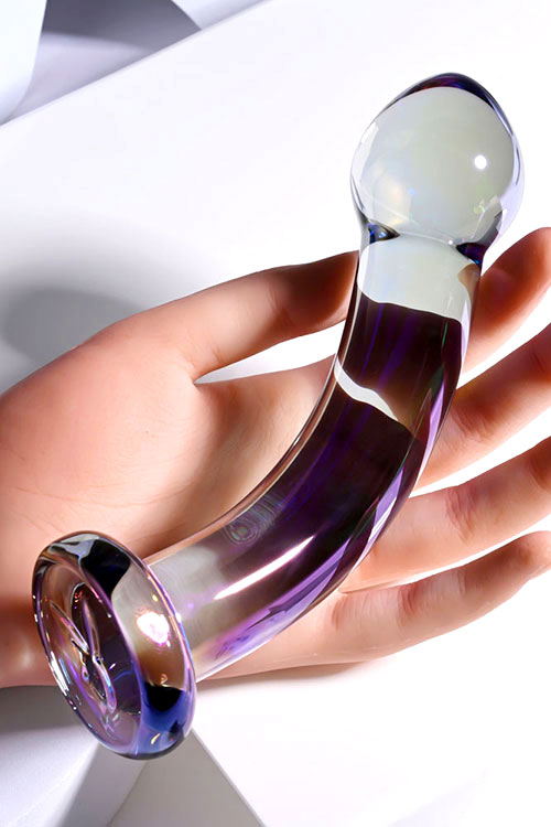 Playboy Jewels King 6.5&quot; Unisex Glass Dildo