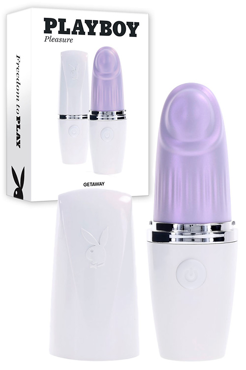 Playboy Getaway 5.6&quot; Tapping Lipstick Bullet Vibrator