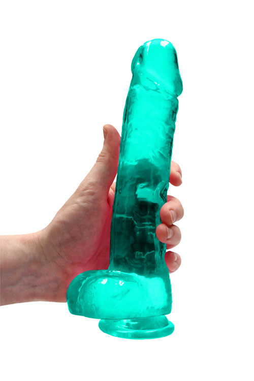 RealRock Crystal Clear 9.8&quot; Suction Cup Realistic Dildo