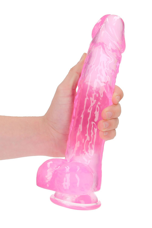RealRock 11&quot; Crystal Clear Suction Cup Realistic Dildo