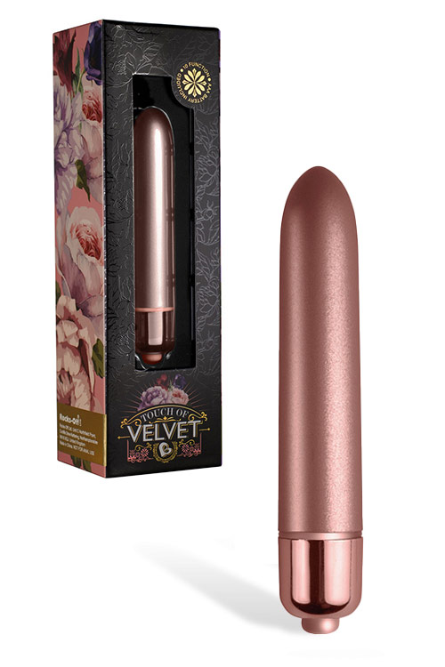 Touch Of Velvet Rose Gold 3.5" Bullet Vibrator