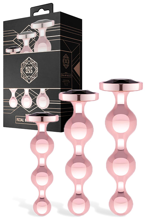 Nouveau Metal 3pce Anal Bead Set