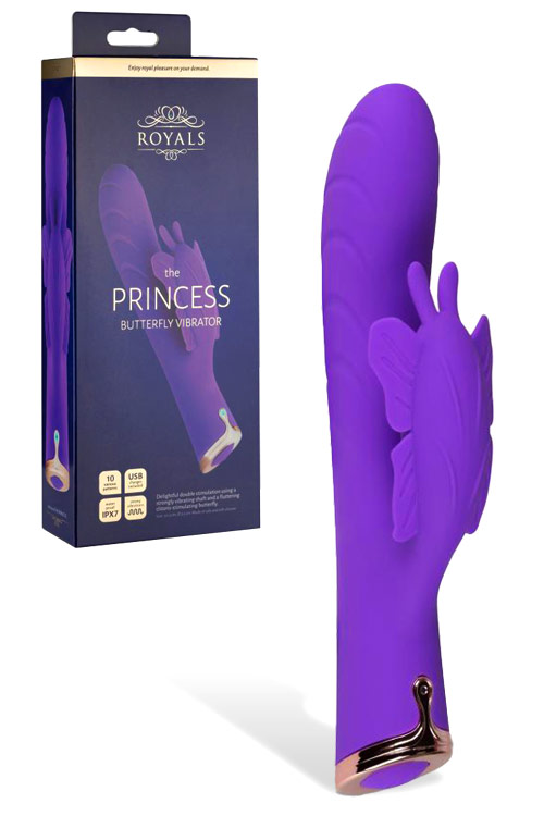Royals The Princess 8.1&quot; Butterfly Vibrator