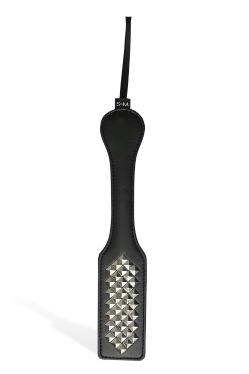 Metal Studded Faux Leather 12.5" Paddle