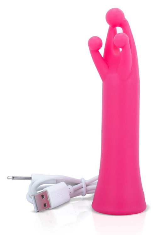Screaming O 5.25&quot; Rechargeable 3 Point Clitoral Vibrator