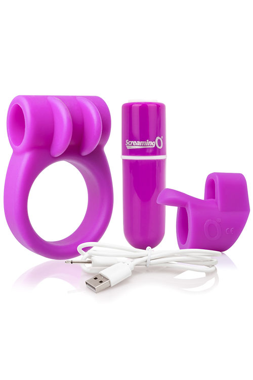Screaming O Charged CombO Couple's Sex Toy Kit (3 Pce)
