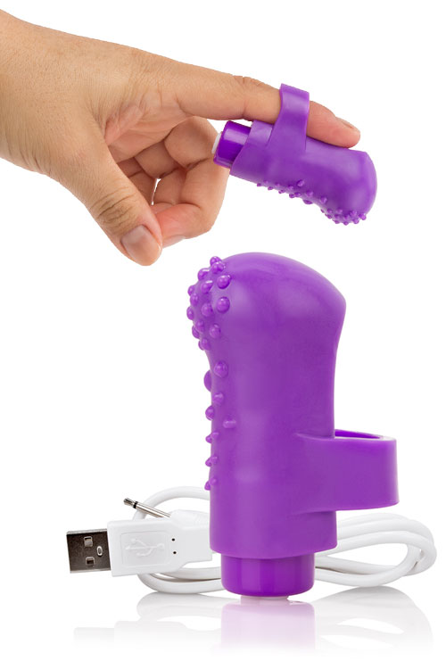 Charged FingO Textured Finger 2.9" Vibrator