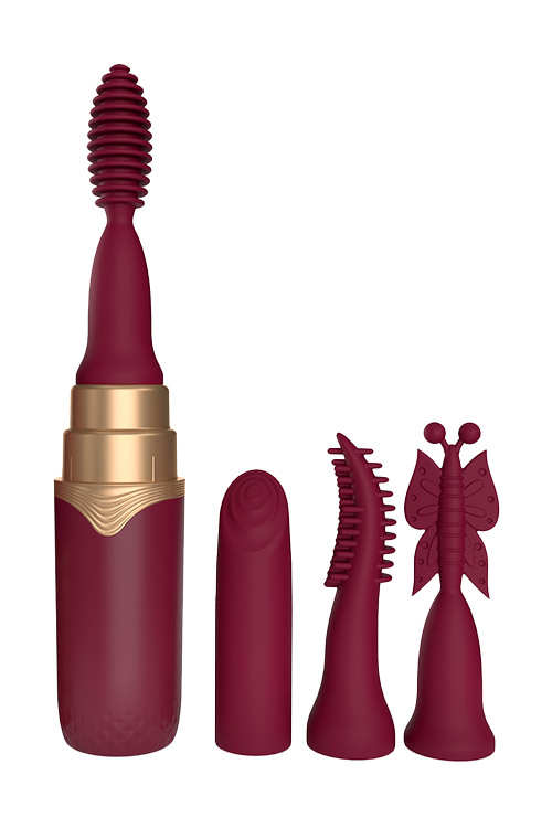 Screaming O My Secret 7&quot; Lipstick Bullet Vibrator with 4 Tips