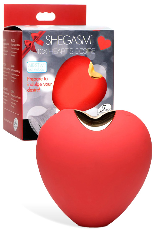 Shegasm Heart's Desire 2.4&quot; Air Suction Clitoral Stimulator