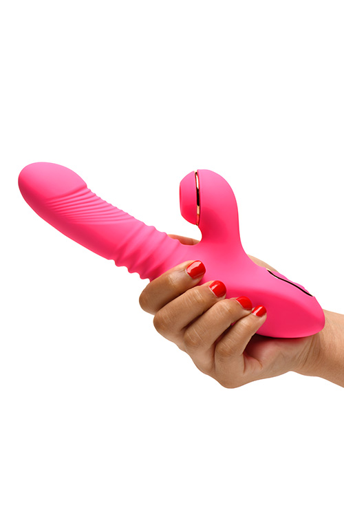 Shegasm Pro Thrust 8.4&quot; Thrusting Suction Rabbit