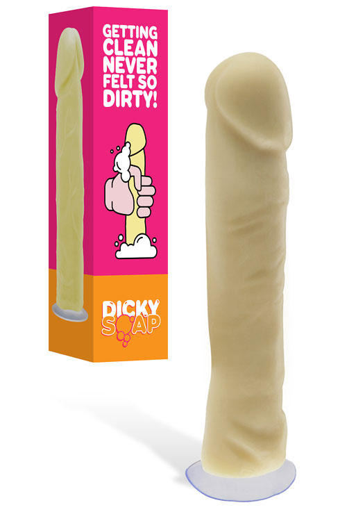 Shots Toys Dicky Soap 8.3&quot; Novelty Soap plus Suction Cup