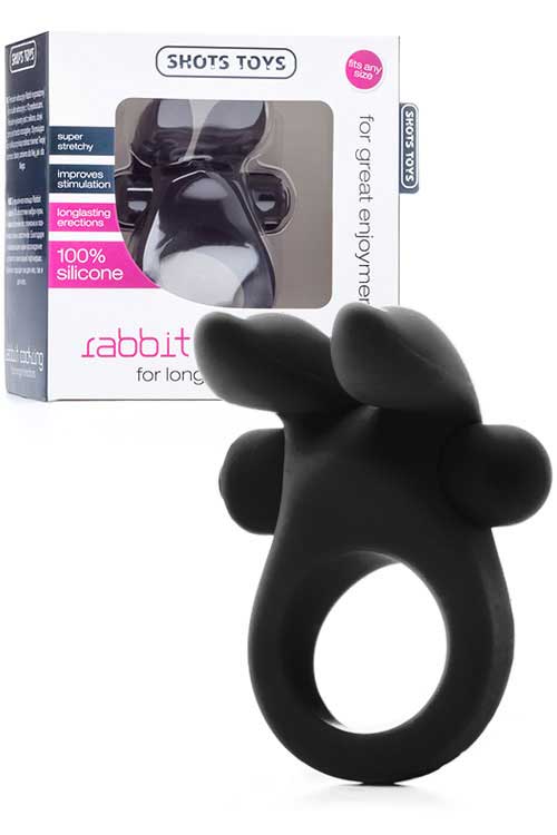 Vibrating Silicone Rabbit Cock Ring - LIMITED TIME SUPER DEAL
