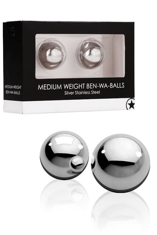 Shots Toys Medium Weight Stainless Steel Ben Wa Balls